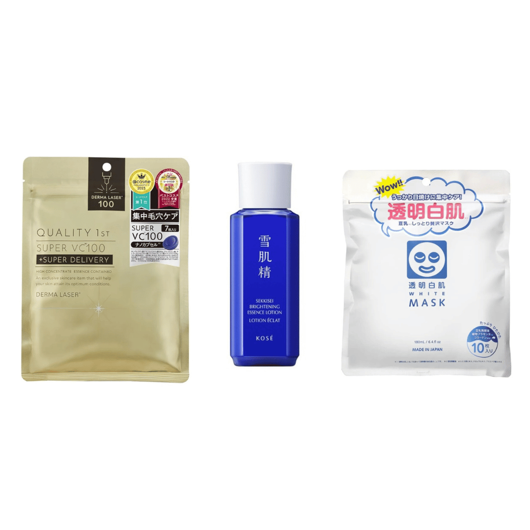 夏の時期におすすめの化粧水やフェイスマスクの商品画像