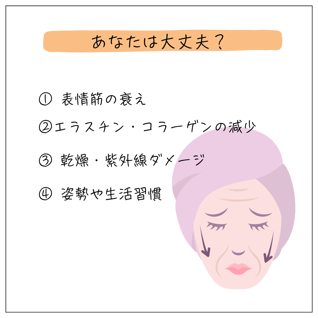 たるみの原因のイメージ